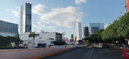 Corredor de avenida de las Américas, Guadalajara. Fotografía de 2021.